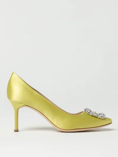 Manolo Blahnik Pumps  Woman Color Yellow