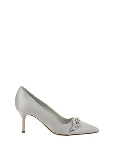 Manolo Blahnik Pumps In Grey