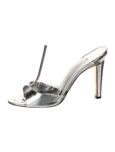 Pre-owned Manolo Blahnik Pvc Slides