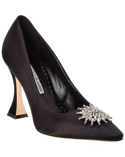 Manolo Blahnik Ronconanu 105 Satin Pump In Purple
