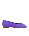 Manolo Blahnik Round-head Flat Shoes In Blue