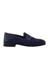 Manolo Blahnik Round Head Loafer Shoes In Black