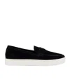 Manolo Blahnik Round Head Loafer Shoes In Black