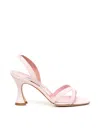Manolo Blahnik Crossover-strap Slingback Sandals