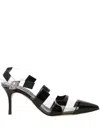Manolo Blahnik Sandals In Blck/lgry