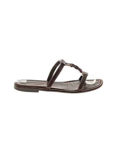 Pre-owned Manolo Blahnik Sandals In Brown