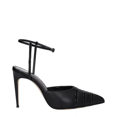 Manolo Blahnik Sandals Cetro Women Leather Black