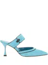 Manolo Blahnik Pointed High-heeled Sandals In Multicolor