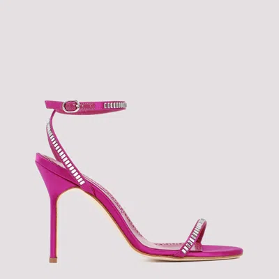 MANOLO BLAHNIK SANDALS PINK & PURPLE