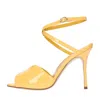 Manolo Blahnik Sandals Yellow In Giallo Vivaci