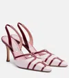 Manolo Blahnik Sarto 90 Leather Slingback Pumps In Pink