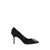 Manolo Blahnik Hangisi 50 Fmc Crystal-embellished Satin Pumps