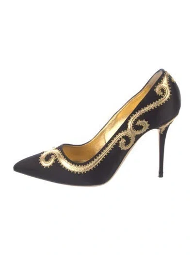 Pre-owned Manolo Blahnik Satin Pumps In Multi