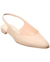 Manolo Blahnik Sawra Leather Slingback Flat In Brown