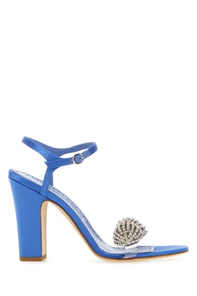 Manolo Blahnik Scarpe Con Tacco In Blue