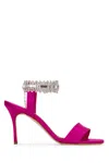 Manolo Blahnik Crystal Chain Stiletto Pumps In Pink