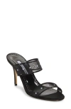 Manolo Blahnik Scoltobi Polka Dot Mesh Sandal