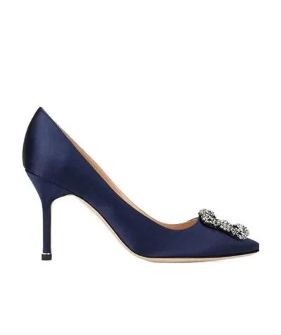 Manolo Blahnik Scorpion Hangisi Pumps In Black