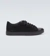 Manolo Blahnik Semanado Leather Sneakers In Black