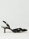 Manolo Blahnik Carolyne 50 Floral-print Satin Slingback Pumps In Black