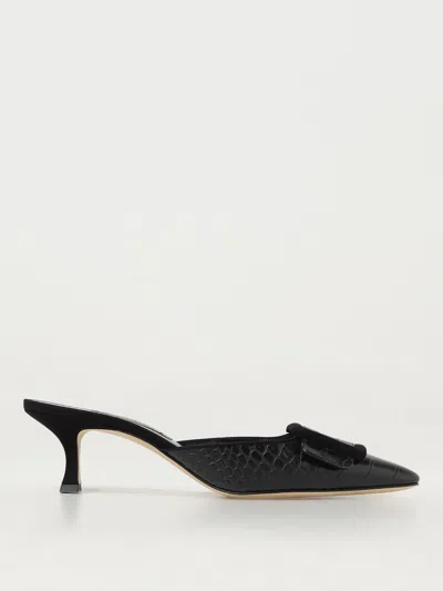 Manolo Blahnik Shoes  Woman Color Black