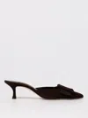 Manolo Blahnik Shoes  Woman Color Dark In Black