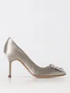 Manolo Blahnik Gray Hangisi 105 Heels In Grau