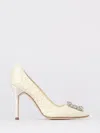 Manolo Blahnik Shoes  Woman Color Multicolor In Yellow