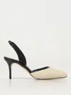 Manolo Blahnik Casam 70 Raffia Pump In Natural