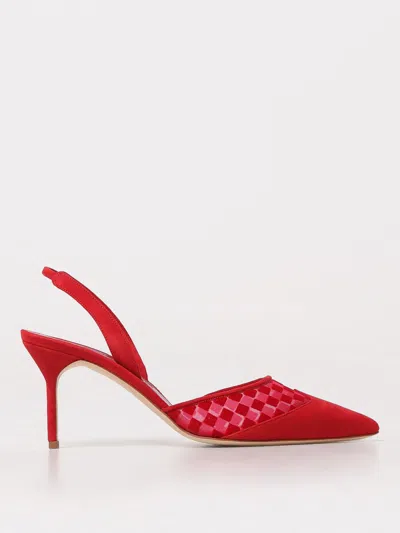 Manolo Blahnik Shoes  Woman Color Red