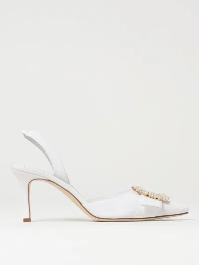 Manolo Blahnik Schuhe  Damen Farbe Weiss