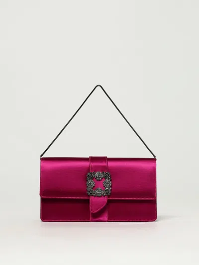 Manolo Blahnik Shoulder Bag  Woman Colour Cyclamen