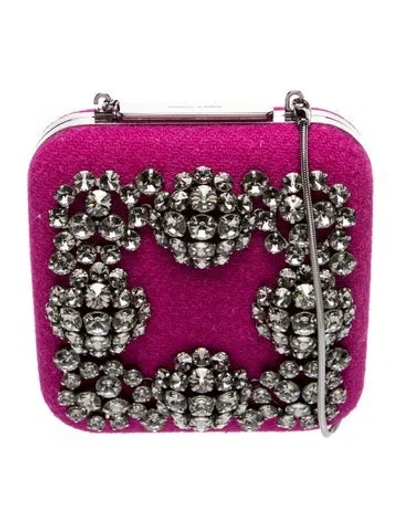 Pre-owned Manolo Blahnik Shoulder Bag In Purple