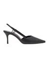 Manolo Blahnik Touki 70 Leather Slingback Pumps In Black
