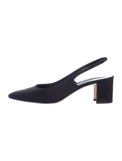 Pre-owned Manolo Blahnik Slingback Pumps In Blue