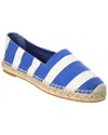 Manolo Blahnik Sombrille Stripe Cotton Espadrilles In Blue