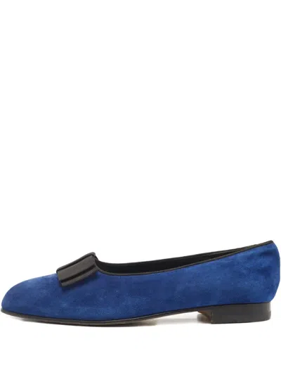 Pre-owned Manolo Blahnik Soussaba D'orsay Ballet Flats