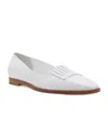 Manolo Blahnik Square Toe Flats In White