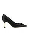 Manolo Blahnik Square Toe High Heels In Black