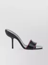 Manolo Blahnik Square Toe Stiletto Heel Sandals