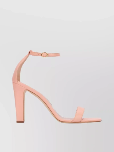 Manolo Blahnik Strappy Open Toe Heeled Sandals In Pink