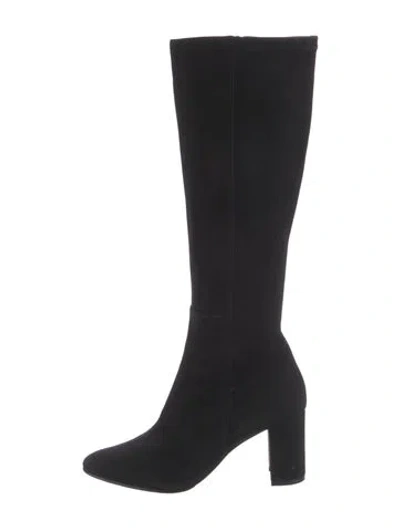 Pre-owned Manolo Blahnik Suede Boots In Black