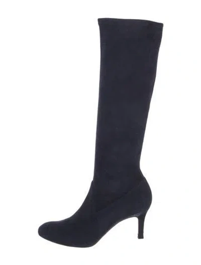 Pre-owned Manolo Blahnik Suede Boots In Blue