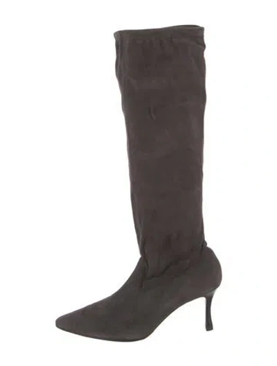 Pre-owned Manolo Blahnik Suede Boots In Multi