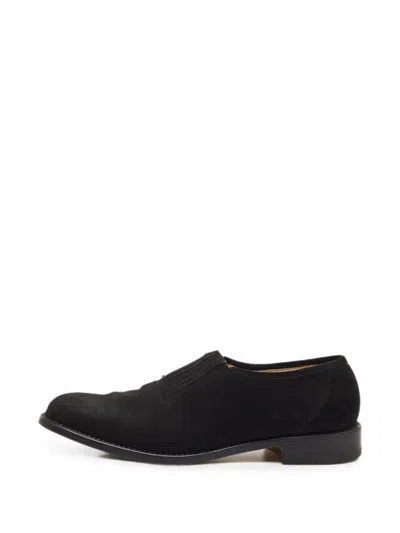 Pre-owned Manolo Blahnik Suede Loafers In Black