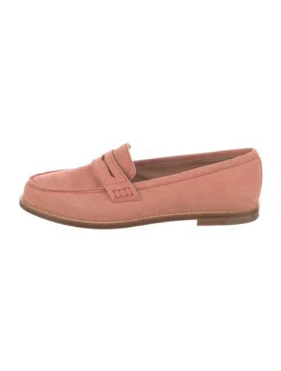 Pre-owned Manolo Blahnik Suede Loafers In Brown