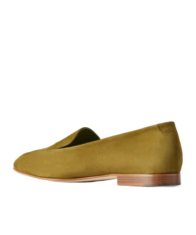 Manolo Blahnik Pitaka Suede Loafers In Green