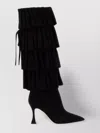 Manolo Blahnik Women's Suede Miralone Boots In Black