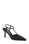 Manolo Blahnik Sufik Crystal Embellished T-strap Pump