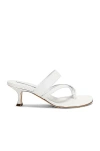 Manolo Blahnik Susa 50 Leather Sandal In Medium Cream